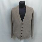 Marion Roth 100% Lambswool Button Cardigan Front Pocket Sweater Size Mens XL Top