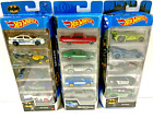 Hot Wheels 5-Packs Lot of 3 --Two Batman DC-10 Cars + 1-Fast +Furious   NEW #1