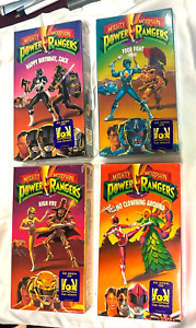 Mighty Morphin Power Rangers: (VHS, 1993) RARE NEW SEALED - Lot of 4 episodes