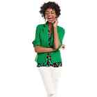 Cabi Kelly Green Verde One Button Cotton Stretch Blazer Jacket Size Small