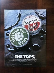1990 vintage original print ad Heineken Americas #1 Imported Beer
