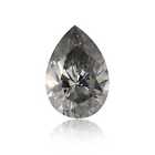 0.19 Carat Fancy Light Grey Natural Diamond Loose Pear Shape, SI1 GIA Certified