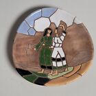 Keramos Couple Mosaic Made Israel Hand Painted Decorative 4 1/4