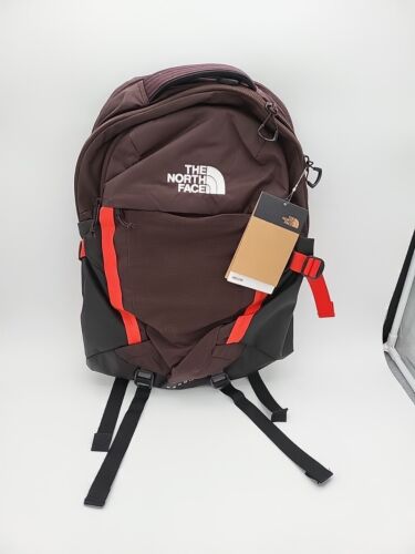 NWT $109 The North Face Recon  Backpack 30L Charcoal Brown School Camping Travel