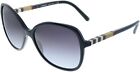 BURBERRY BE 4197 30018G Black Plastic Square Sunglasses Grey Gradient Lens