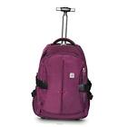 Wheeled Rolling Backpack for Adults and School Students 19 inches Purple