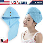 Instant Dry Hair Towel Women Turban Microfiber Drying Bath Spa Head Wrap Cap