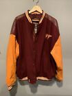 Vintage Steve & Barrys Virginia Tech Hokies Varsity Jacket Mens Size 3XL