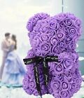 🔥Valentines Day Light Purple Rose Flower Teddy Bear ❤️ BNWT🔥