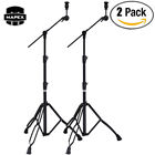 2-PACK Mapex B800EB Armory Double Braced 3-Tier Boom Cymbal Stand - Black