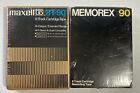 Maxell and Memorex 8 Track Blank Tape 90 Minute (Lot of 2)