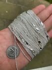 Solid 925 Sterling Silver Rope Chain Necklace 1.5mm WHOLESALE LOT 10pc 14-30