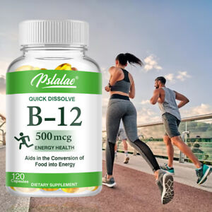 Quick Dissolve Vitamin B-12 Capsules -Energy Booster, Healthy Conversion of Food