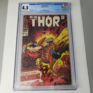 Thor #157 CGC 4.5 OWTW Pages Mangog Appearance Marvel Comics 1968