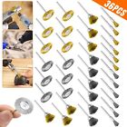36Pcs Brass Wire Wheel Cup Pen Brush Mix Set For Dremel Rotary Tool Die Grinder