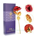 Gold Plated Real Rose 24K Dipped Flower Valentine's Day Love Gifts For Her