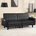 Futon Sofa Bed Convertible Modern Folable Couch Up & Down Recliner Loveseat Sofa