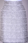 NWT ST.JOHN Womens Tweed Gray Silver Sequins Metallic Shimmer Skirt Sz 16