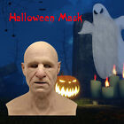 Old Man Mask Latex Halloween Cosplay Party Realistic Full Face Cover Headgear
