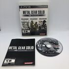 Metal Gear Solid HD Collection PS3 (Sony PlayStation 3, 2011) CIB Excellent Disc