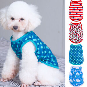 Cute Pet Clothes Cat Small Dog T-Shirts Puppy Chihuahua Vest Clothing Summer+