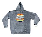 Ragwear Okoboji Iowa Fresh Coast Hoodie Sweatshirt Mens L Charcoal Acid Gray
