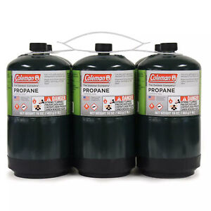 New Listing6 Pack Lightweight Coleman Propane Camping Cylinders 16 Ounce Each