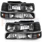 Headlights Assembly For 1999-2006 Tahoe Suburban 1500 2500 Front Lights One Pair