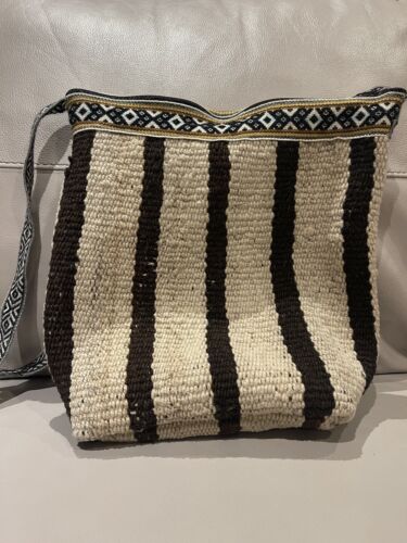NEW Handmade Peruvian Wool Messenger Crossbody Bag Purse Bought In Machu Picchu