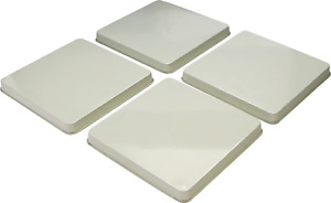 Square Gas Stove Burner Covers, Set of 4, Almond