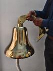 Big Brass Door Bell Wall Hanging Mount bell Nautical Brass Ship Loud Sound Decor