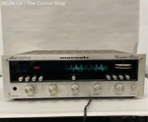 Vintage Marantz 2220B Stereophonic Receiver Wood PARTIALLY TESTED