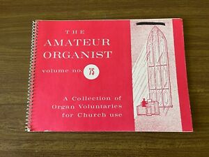 The Amateur Organist #75 Organ Sheet Music Religious Devotional Vintage Gospel
