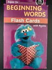 Sesame Street Beginning Words Flash Cards - Pack of 36 Cards - Ages 3+