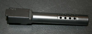 Barrel for Glock 17 Ported DLC Black - Stainless Steel 9x19 9mm G17 GEN 1-4