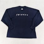 Vtg 90s Friends TV Show NBC Experience Store Long Sleeve T-Shirt XL Embroidered