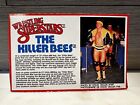 1986 LJN WWF Bio File CARD - The Killer Bees 🐝 Tag Team near mint NM