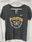Vintage Nike Pittsburgh Pirates Women's V-Neck Shirt L Excellent Condition