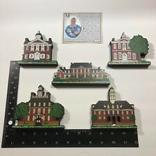 Shelia's 5-Piece Mini-Replica Colonial America Ledge Sitter Wooden House Set