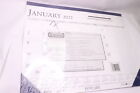House of Doolittle Desk Pad Calendar Classic 2022 Deep Blue/Gray/White 17