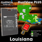 Garmin HuntView PLUS LOUISIANA Map - MicroSD Birdseye Satellite Imagery 24K Hunt