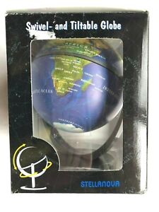 NIP! STELLANOVA World Mini Globe Swivel & Tiltable Colorful in Packaging 5 1/8