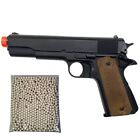 1911 Airsoft Pistol Green Gas 250 FPS Non Blowback ABS/Metal With 1000 6mm BBs