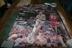 Vintage Larry Bird Rookie Poster Celtics vs 76ers Boston