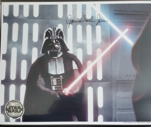 James Earl Jones Star Wars Signed ANH Darth Vader 8x10 OPX Official Photo Duel