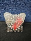 Yaps Yap's Vintage Honk Kong Butterfly Music Box Acrylic Works Jewelry VGC
