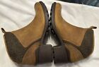 Merrell Women's Size 9 Chateau II Brown Suede Wool Mid Pull Boots Side Zip