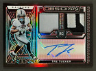 New Listing2023 Panini Obsidian TRE TUCKER Red Etch Dual Patch Auto /8 RC RPA - Raiders