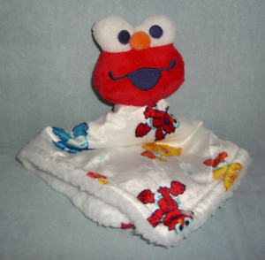 Sesame Street ELMO LOVEY Security Blanket Sherpa  Baby Cookie Monster Big Bird