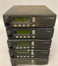 Lot of 5 Motorola MCS2000 Two-Way Mobile Radios Tested for power